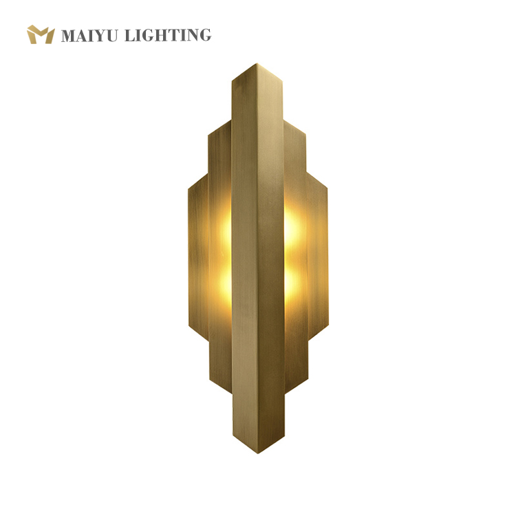 Brass wall lamp