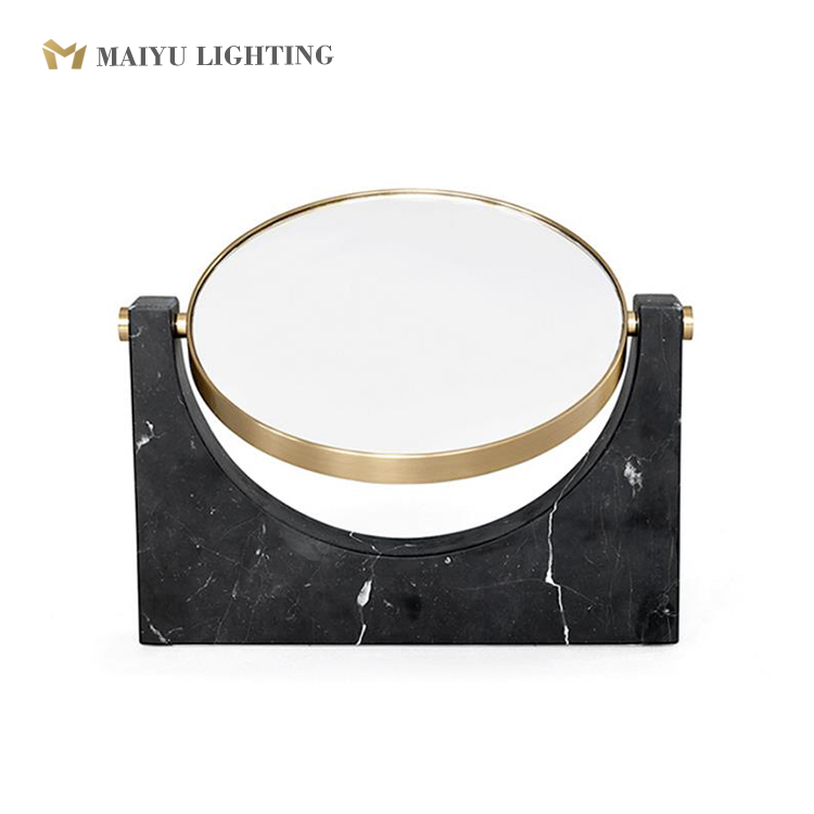 Marble table mirror