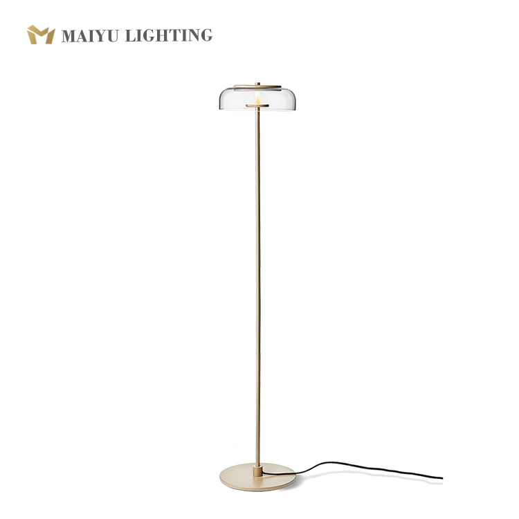 Glass floor lamp