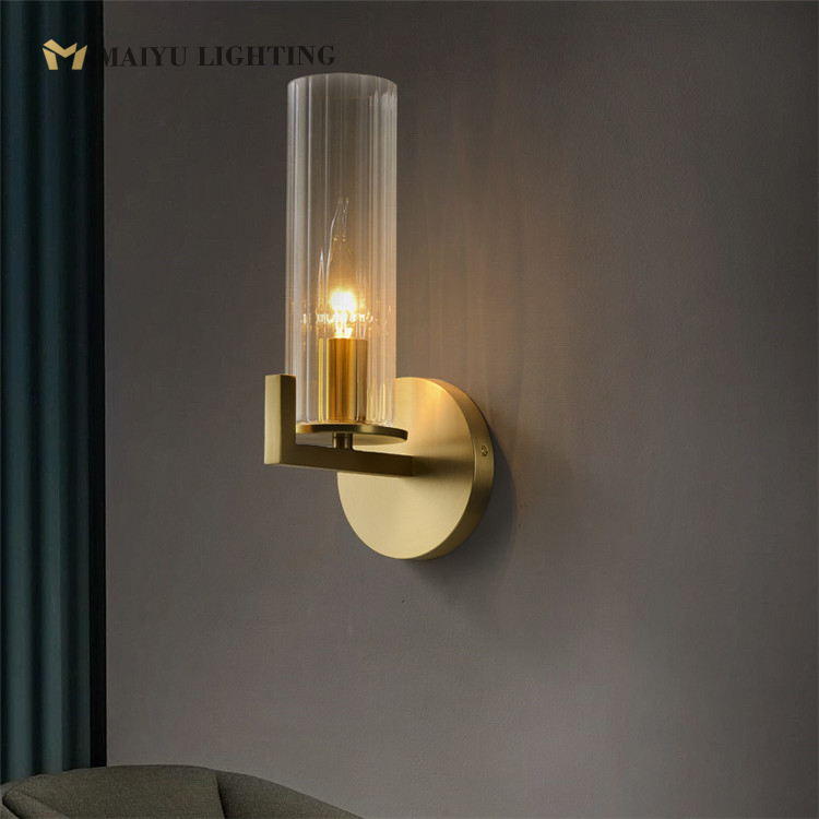 Brass wall lamp