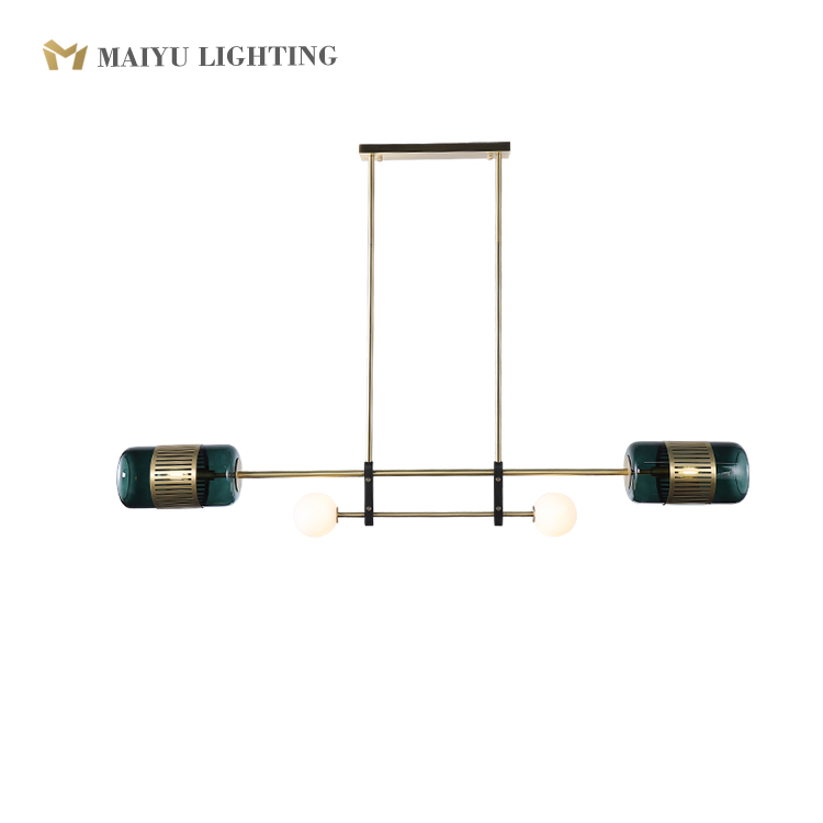 Glass chandelier lamp hanging pendant light