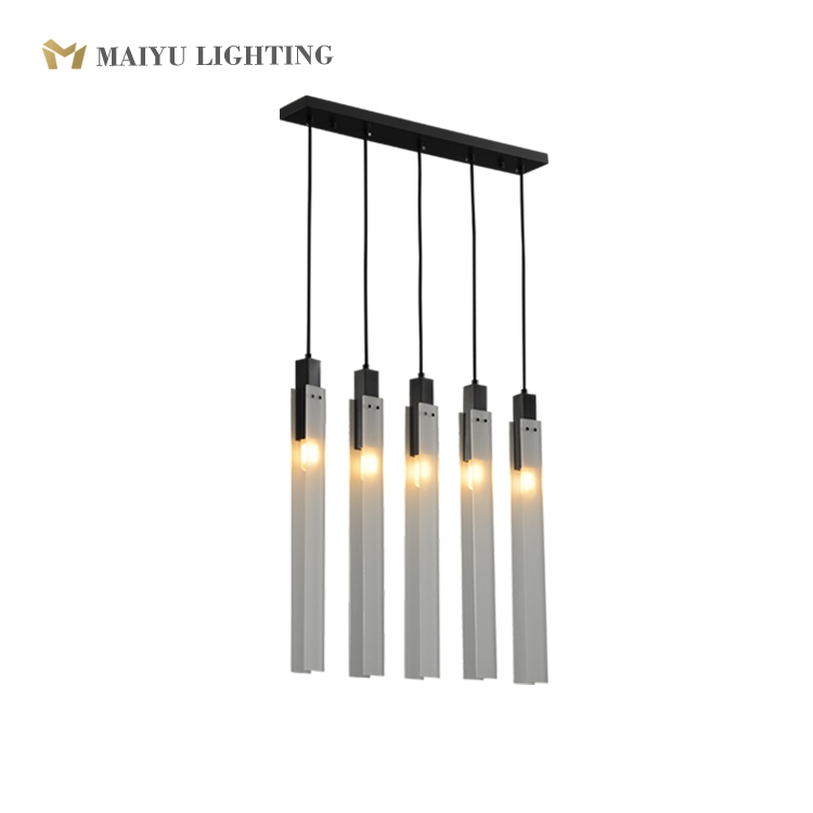 Black color pendant lamp brass chandelier